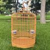 Ojo Bordado/Pájaro Rojo/Acacia/Pinzón/Pinzón Villa Pequeña Jaula Redonda para Pájaros Diámetro 25cm Jaula para Pájaros