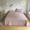 Lençol de Cama de Algodão Amigo da Pele Atacado Peça Única Cor Sólida Capa de Edredom de Algodão Lavado Item Único Pessoa Única Dormitório Estudantil Peça Única Dropshipping