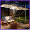 WG6Q Mojia Sombrilla de Exterior Sombrilla de Jardín Villa de Jardín con Sombrilla Solar con Luz Terraza Jardín Roma