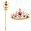 Rosa arlo bela adormecida acessórios coroa de sereia bolsa colar terno rosa acessórios de princesa uma geração de cabelo