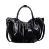 Bolso de Nube Plegado Estilo Francés para Mujer 2024 Nueva Moda Bolso de Mano de Cuero Suave Bolso de Hombro Cruzado Versátil de Moda
