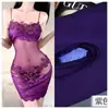 Lencería Sexy Fuego Naranja Tallas Grandes Camisola de Encaje Francés Puro Deseo Chica Caliente Body Ajustado Vestido de Noche para Mujer
