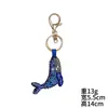 Animales Marinos Cangrejos, Camarones y Peces Pegatinas de Tela con Cuentas de Cristal Colgantes para Bolsos DIY Accesorios para Ropa Accesorios para Llaveros