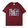 Comércio Exterior Nova Camiseta Harajuku Estética Gótica Desenho Animado Multi-olhos Top de Manga Curta para Homens e Mulheres Verão Solto
