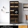 Vitrina de vino para uso doméstico, vitrina pequeña de cristal para sala de estar, cabinet de pared modelo 2026 nuevo, cabinet hecho a medida, almacenamiento de lujo ligero