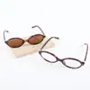 Nuevas Gafas de Sol Retro de Marco Delgado de Gama Alta para Mujeres en Viajes de Negocios, Gafas de Sol para Viajes, Gafas Pequeñas Ovaladas de Marco Delgado que Muestran el Rostro