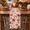 2027 Nova Série Exclusiva Transfronteiriça de Caminhos de Mesa de Natal Impressão de Alta Definição Decoração Festiva de Azevinho e Sino Caminho de Mesa