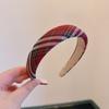 Japonês Retro Menina all-match Britânico xadrez vermelho alta Crânio top versão ampla redução de idade hairpin headband temperamento acessórios para o cabelo