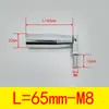 Manija Plegable Bisagra Acero al Carbono Cromado Manija Teléfono Móvil Cama Giratorio Volante Núcleo Pasante Manija de Hierro M8/M10