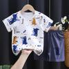 Conjunto de 2 Camisetas de Manga Corta para Bebé Algodón Puro Ropa de Verano para Niños Camiseta Interior de Manga Media Ropa para Bebés Fabricante de Moda Venta al por Mayor