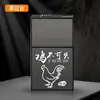 Estuche para Cigarrillos de Aleación Pack de 20 Deslizante Portátil para Hombres Grueso Suave y Duro Bolso Universal Impermeable de Alta Calidad Estuche Plegable para Cigarrillos