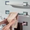 Junshuai Toallero de Baño sin Perforaciones Estante para Trapos de Cocina de Barra Sencilla Estante de Almacenamiento para Baño Estante de Almacenamiento Grande