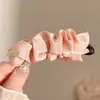 Novo Acessório de Cabelo Presilha Banana com Laço 2026, Estilo Universitário Presilha Mágica para Rabo de Cavalo Alto para Mulheres, Presilha de Garra Exquisita e Sofisticada