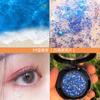 Gel de Purpurina Monocromática Estrella de Cinco Puntas Estrella Hexagonal Sombra de Ojos con Lentejuelas Grandes Purpurina Brillante Performance de Seis Días Escenario