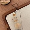 Cadena para teléfono móvil con colgante de garra de gato de la suerte de Guofeng, bonita y exquisita funda para teléfono móvil, llavero para pareja, colgante pequeño