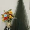 Jardim de Infância Atmosfera de Cores de Outono Criação de Ambiente Série Amarela Malha Decorativa de Fundo Decoração de Teto de Casamento Cortina de Gaze Laranja
