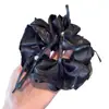 Goma para el pelo Scrunchie de Perlas con Lazo de Cinta, Tela Perlada para el Cabello para Mujer, de Alta Gama y Elegante, No Daña el Cabello