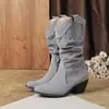 Botas de Comercio Exterior Botas Martin Rugosas Esmeriladas Botas de Tacón Alto Amazon 45 Botas de Caballero Puntiagudas Botas Cortas Nuevas Terciopelo 33 Negro