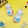Zuecos de ballet eva para niños azul estrella de cinco puntas zapatillas verano exterior antideslizante niños sandalias de punta cerrada transfronterizo