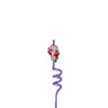 Venta al por mayor del fabricante Niña Fresa Popote Giratorio Parche de Plástico Drip de PVC Popote de Grado Alimenticio Popote de Petg de Gama Alta para DIY
