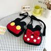 Nuevo Monedero de Corazón Lindo de Mickey para Niña de Jardín de Niños Rojo de Lona para Niños de Dibujos Animados Mochila Pequeña