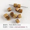 Guofeng vintage cuentas redondas de madera cuentas de arroz espaciador pulsera con cuentas collar pendientes cuentas accesorios diy material cuentas sueltas