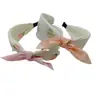 Diadema Linda con Lazo para Niñas Tela Coreana Flor Oso Diadema de Ala Ancha Diadema para Niña Pequeña Accesorios para el Cabello de Niñas
