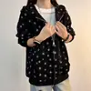 Sudadera con capucha y estampado de estrellas Cleanfit para hombre, estilo de otoño de alta gama, hombro normal, cárdigan casual para parejas