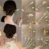 Horquilla de Metal con Borla de Verano 2025 Estilo Chino Nuevo para Mujer Estilo Antiguo Accesorios para Recogidos Accesorios para Banquetes Tocados de Lujo Ligero