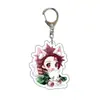 Man Yun Cazador de Demonios: Llavero de Mascota Kimetsu No Yaiba Anime Inosuke Nezuko Acrílico Colgante para Mochila de Estudiante