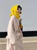 Conjunto de Gorro Balaclava e Cachecol para Mulheres, Gorro de Tricô Quente de Inverno para Proteger as Orelhas, Xale Cachecol Triângulo Estiloso para Mulheres
