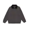 Ropa para Hombre Fengshe / Nuevo Estilo Primavera y Otoño 2026 Sudadera Cardigan Holgada con Cuello Solapa para Hombre, Top Casual Retro Japonés para Pareja