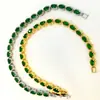 Pulsera Transfronteriza NUEVA de Lujo Ligero con Sentido de Alta Gama Vidrio Ovalado Estilo Retro Chic Diseño de Estilo de Negocios Pulsera de Moda