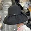 Sombrero de Paja con Lazo Grande de Organza para Mujer, Primavera y Verano, Plegable, Sombrero de Sol Elegante y Versátil para Salidas y Vacaciones, Sombrero de Pescador