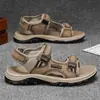 Nuevas sandalias de verano transfronterizas para hombre, antideslizantes, resistentes al desgaste, ligeras, de suela blanda, adecuadas para conducir y vadear al aire libre, zapatos de playa para hombre