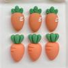 Accesorios de resina de zanahoria diy pegamento crema pegatina para refrigerador horquilla para el cabello cuerda para niños material de accesorios de rábano al por mayor
