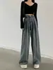 Jeans retro para mujer para otoño e invierno 2026, nuevos pantalones de pierna ancha para adelgazar, corte holgado, hasta el suelo, para chicas de talla grande