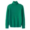 Suéter infantil de gola alta 100% lã para meninos blusa quente para crianças do meio e mais velhas outono e inverno camada de base grossa para bebês para meninas