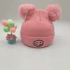 Gorros para Bebé, Gorros de Lana Tejida, Calentadores de Cuello Cálidos de Otoño e Invierno para Niños y Niñas, 3-18 Meses, Orejeras Infantiles en Forma de Cúpula