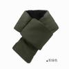 Bufanda de Cuello Cálida de Plumas Japonesa y Coreana para Otoño e Invierno para Hombres y Mujeres, Resistente al Frío e Impermeable, Estilo Nuevo, Forro de Felpa, Color Sólido, Bufanda Portátil y Plegable