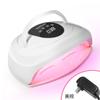 Lámpara de Uñas Sunx28 de Doble Mano, Lámpara de Fototerapia para Uñas con Luz Roja que No se Oscurece, Secado Rápido de Esmalte de Uñas, Máquina para Uñas de Gel, Lámpara de Fototerapia