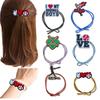 Estilo Coreano Simples baseball Headwear de Baseball Anel de Cabelo Corda de Cabelo Corda de Cabelo shein Anéis de Cabelo com Nó Multicoloridos