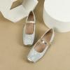 Zapatos Planos de Mujer con Punta Cuadrada 2026 Nuevo Verano Nuevo Estilo Chino Zapatos Mary Jane Zapatos de Abuela Venta al por Mayor Transfronteriza