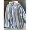 2026 Camisa de Algodón Adelgazante con Pliegues Top Corto Elegante con Cuello Camisa de Oficina Blusa Delgada Venta al por Mayor H08FT2311