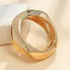 Pulsera Asimétrica Exagerada Facetada de Aleación Estilo Nuevo Ins Transfronteriza Europea y Americana Pulsera de Versión Ancha Mano