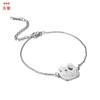 Estilo europeo y americano una familia de tres padres hijos pulsera de acero inoxidable moda joyería de moda mercancías