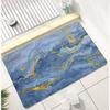 Alfombrillas Absorbentes para Suelo de Baño de Barro Diatómico y Mármol, Alfombrillas Antideslizantes para Pies Domésticas, Alfombrillas de Secado Rápido para Puerta de Inodoro