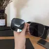 2026 Moda Nueva Estilo Coreano Gafas de Sol Personalizadas Montura Grande Gafas de Sol Anti-UV Metálicas Cuadradas Planas Simples