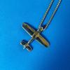 Nuevo collar con colgante de avión, sencillo, combinable con todo, de acero de titanio, con personalidad, estilo hip hop, para hombres y mujeres, cadena de suéter de acero inoxidable, venta al por mayor