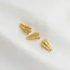 Soporte de cuentas de Flor de Trompeta Hueca Color-Preservante Chapado en Oro con Agujero Pasante Soporte de Cuentas Torre Material para Borlas Accesorios de Joyería Hechos a Mano DIY